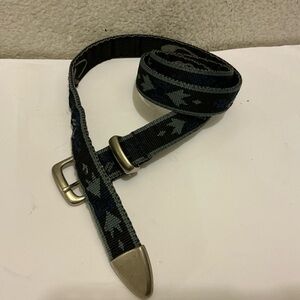Men's Arrow Pattern Belt in Black and Gray